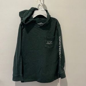 Size 5 Toddler Vineyard Vines long sleeve hooded cotton shirt